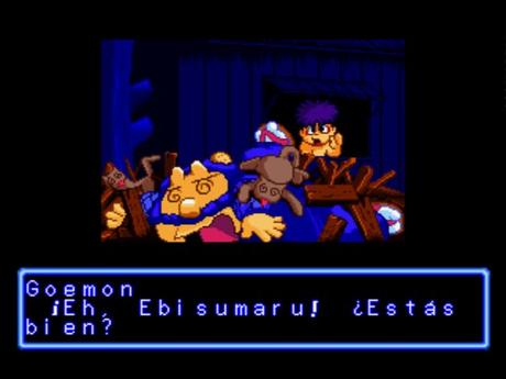 Ganbare Goemon: Uchuu Kaizoku Akogingu de PlayStation traducido al español