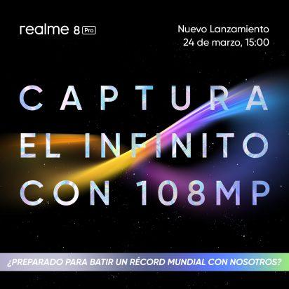 realme 8 Pro con 108MP se presentará el 24 de marzo