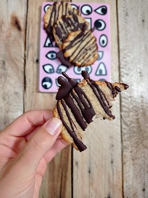 Galletas de plátano, coco y chocolate - Veganas & Sin Gluten