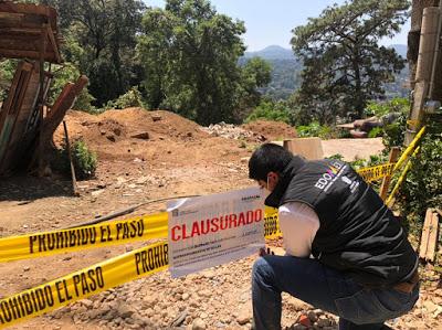 CLAUSURA PROCURADURÍA AMBIENTAL TIRADEROS DE CASCAJO EN VALLE DE BRAVO