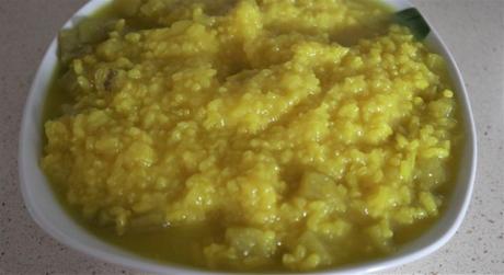 Risotto con Berenjena con Thermomix ® Ponemos el arroz y cocemos