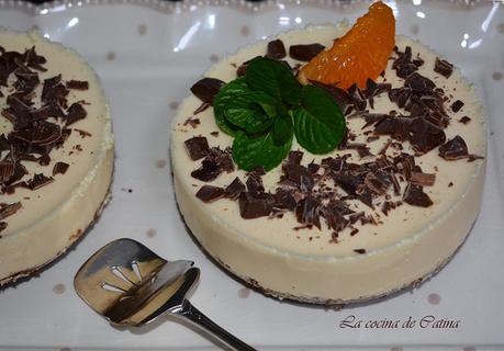 Tartitas de mousse de mandarina