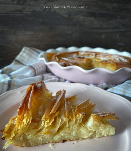 Ruffle milk pie o tarta flor