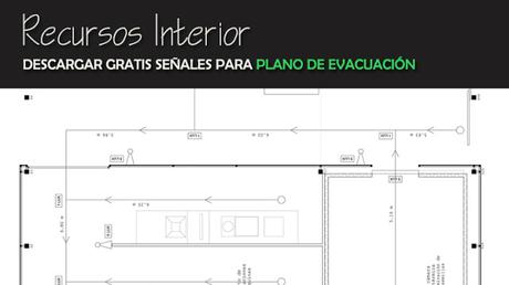 Descargar gratis señales para plano de evacuación en formato .dwg de Autocad