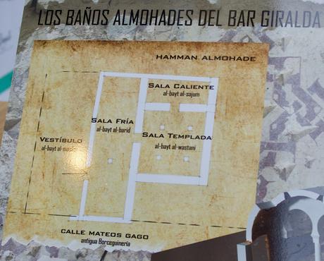 Los baños almohades del Bar Giralda (1): la sala fría.