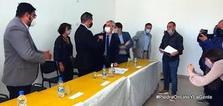 Víctor López firmó con Meoni la continuidad del progreso de Santo Tomás Víctor López firmó con Meoni la continuidad del progreso de Santo Tomás