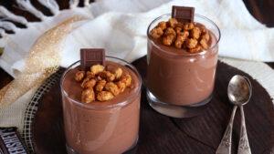 Mousse de Chocolate mousse de chocolate postre vaso