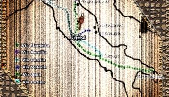 Roma, caminos, Imperio Romano. punto cero