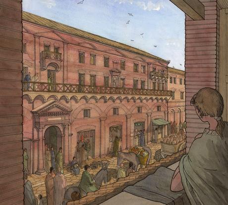 Insula, vivir en un piso en la antigua Roma