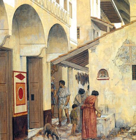 Insula, vivir en un piso en la antigua Roma