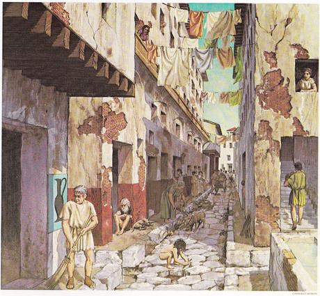 Insula, vivir en un piso en la antigua Roma