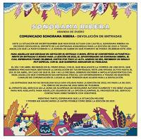 Comunicado devolución entradas Sonorama Ribera 2021