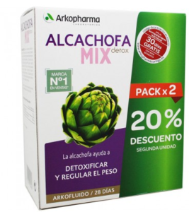 Arkofluido Alcachofa Mix Detox 280ml + 280ml 28 Dias Oferta