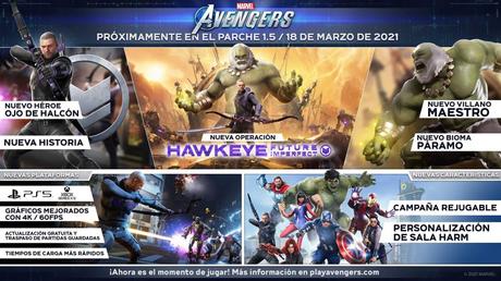 Marvel’s Avengers en consolas de siguiente generación y Operación: Ojo de Halcón Marvel’s Avengers en consolas de siguiente generación y Operación: Ojo de Halcón