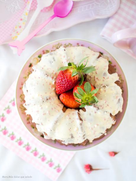 Bundt Cake de fresas y leche condensada Bundt Cake de fresas y leche condensada