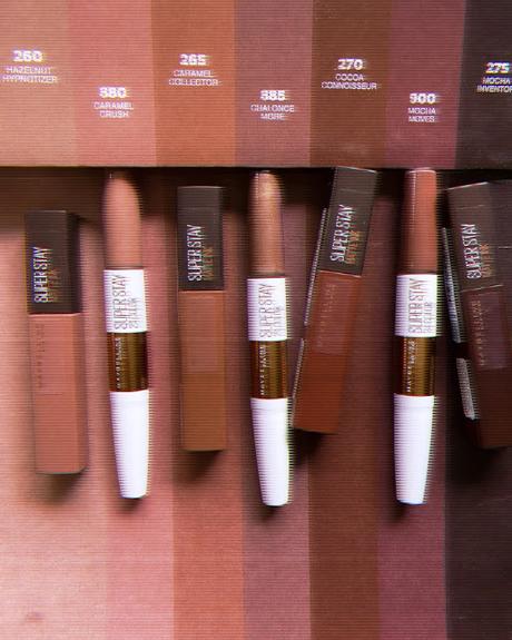 SuperStay de Maybelline, labios en tonos café. SuperStay de Maybelline, labios en tonos café.