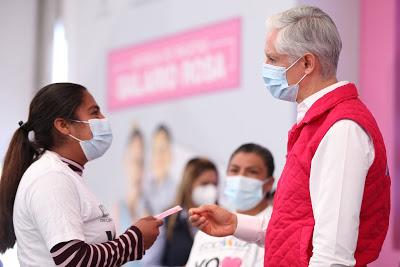 AMAS DE CASA SACAN ADELANTE A SUS FAMILIAS CON EL APOYO DE EL SALARIO ROSA: ALFREDO DEL MAZO