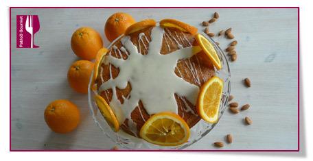 Pastel de almendras y naranjas