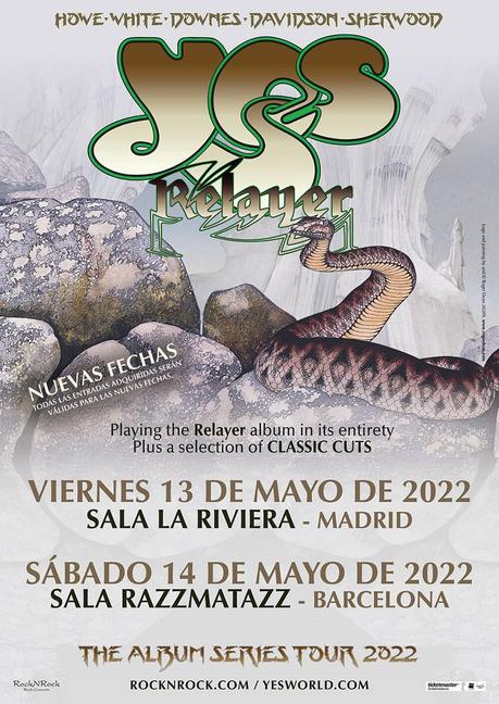 YES aplaza sus conciertos en España hasta mayo de 2022