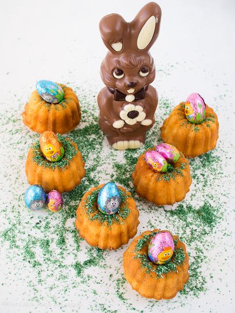 Mini Bundt Cakes de Pascua Mini Bundt Cakes de Pascua