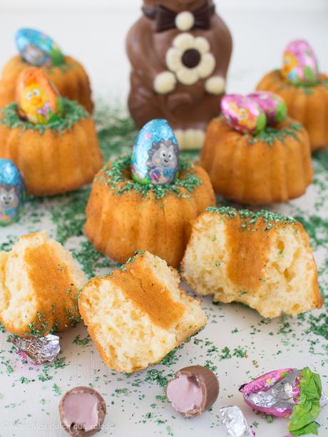 Mini Bundt Cakes de Pascua Mini Bundt Cakes de Pascua