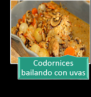 CODORNICES BAILANDO CON UVAS CODORNICES BAILANDO CON UVAS
