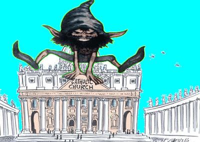 El duende decano y un pontífice romano El duende decano y un pontífice romano