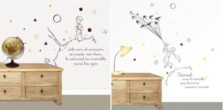 Vinilos infantiles para decorar las paredes de un dormitorio