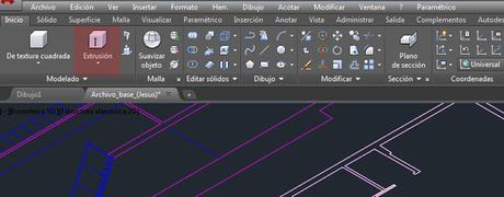 Crear modelo 3D básico de forma rápida en Autocad