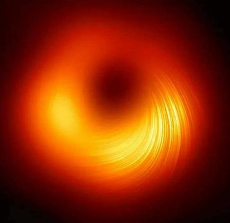 Primer histórica determinación del campo magnético de un agujero negro