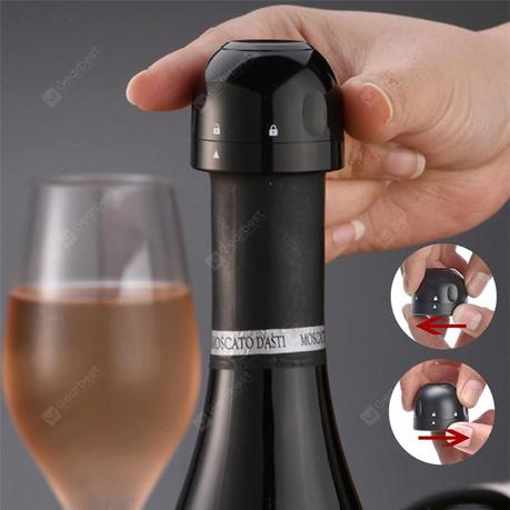 «1PC Red Wine Bottle Stopper Cap Vacuum Sealer Champagne Bottle Stopper Cork Leak-proof Wine Keeper Fresh Bottle Cap Bar Tools»