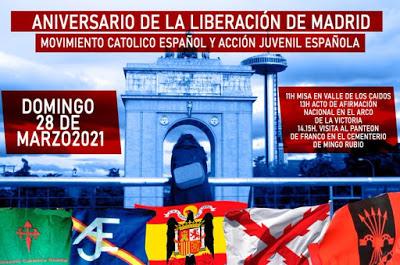 Grupos franquistas en Madrid pretenden enaltecer la dictadura.