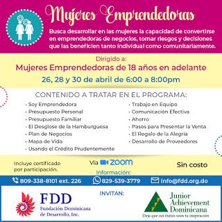 Fundación Dominicana Desarrollo invita capacitación 