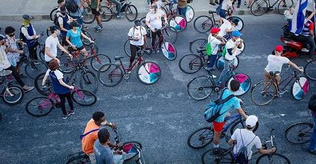 #Cuba, La Habana: Jóvenes cubanos en caravana contra el Bloqueo