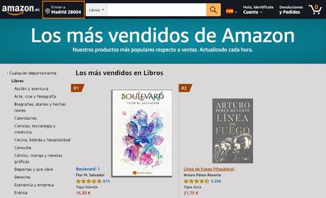 Boulevard, cómo un libro llega a ser el más vendido en Amazon sin tener ni un ejemplar impreso