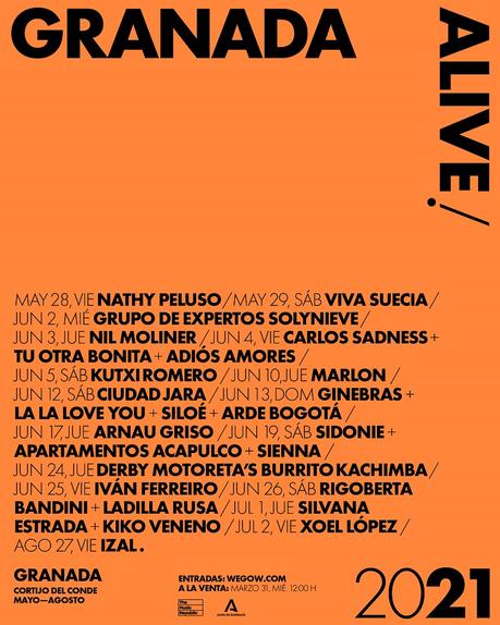 Granada Alive 2021: ciclo de conciertos