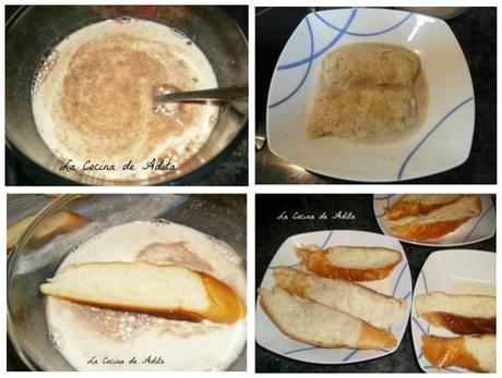 Torrija con helado de canela  y crujiente