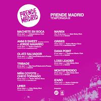 Programación Prende Madrid 2021