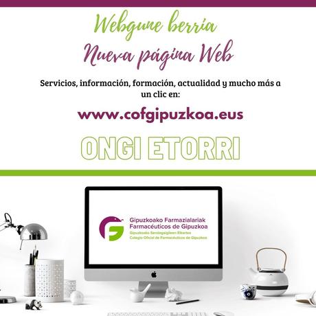 Colegio de Farmacéuticos de Gipuzkoa estrena web y facilita la accesibilidad a la información de servicios