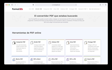 FormatPDF, un convertidor online que te ahorrará mucho trabajo