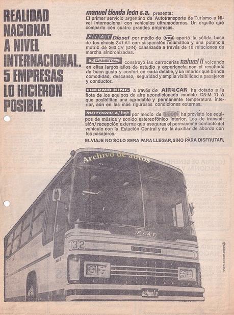 Cametal y Fiat unidos en el ómnibus de larga distancia Nahuel II