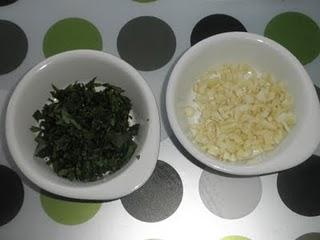 Chicharros a la vizcaína con patatitas y el postre