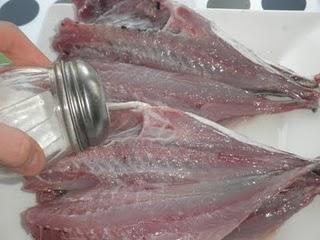 Chicharros a la vizcaína con patatitas y el postre