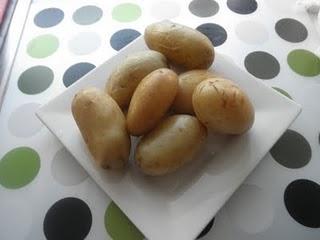 Chicharros a la vizcaína con patatitas y el postre