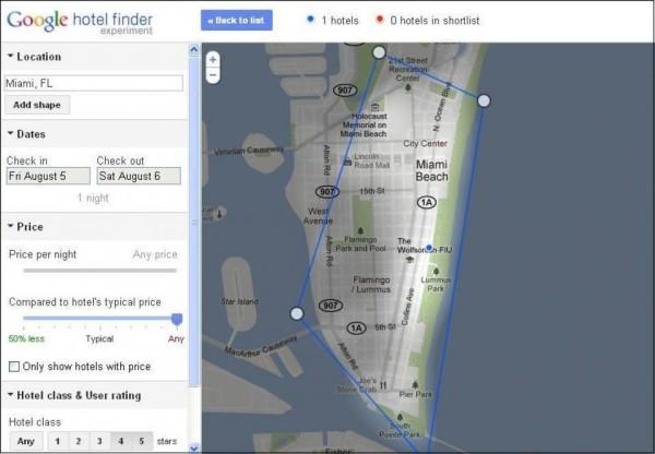 Google Hotel Finder, el buscador de hoteles de Google