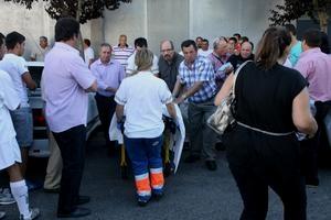 UN NIÑO DE SIETE AÑOS HERIDO GRAVE POR UNA CAÍDA EN LAS GRADAS DEL CAMPO DE A PINGUELA EN MONFORTE