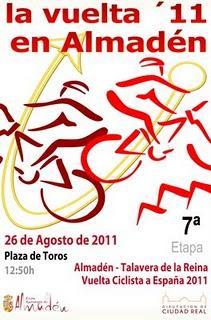 El viernes 26 la 7ª etapa de la Vuelta Ciclista a España 2011 sale desde Almadén