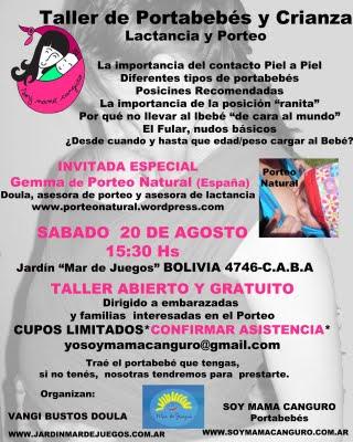 Taller de portabebés y crianza!