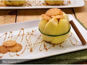 postre semana: Manzanas confitadas galletas crujientes jengibre