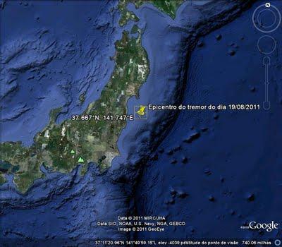 19/08/2011: temblor de 6.8 grados en Japón